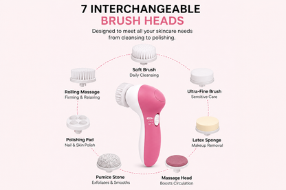 GlowSpin™ 7-in-1 Facial Cleansing Brush